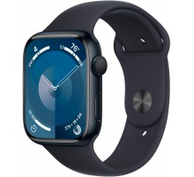 Умные часы Apple Watch Series 9 45 мм Aluminium Case GPS, midnight Sport Band