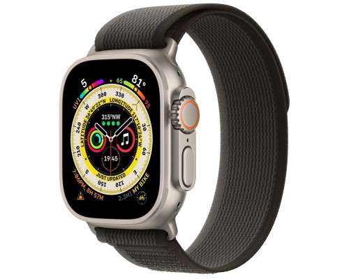 Умные часы Apple Watch Ultra 49 мм Titanium Case Cellular, титановый/черно-серый Trail Loop M/L
