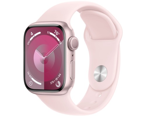 Умные часы Apple Watch Series 9 41 мм Aluminium Case GPS, Pink/Light Pink Sport Band