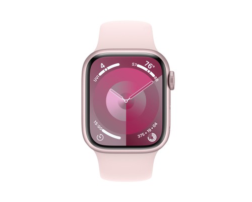 Умные часы Apple Watch Series 9 45 мм Aluminium Case GPS, Pink/Light Pink Sport Band