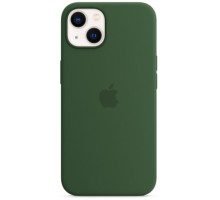 Чехол для iPhone 13 Silicone Case (зелёный клевер)