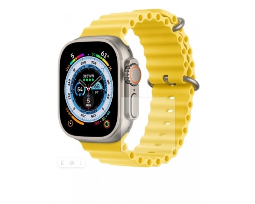 Умные часы Apple Watch Ultra 49 мм Titanium Case Cellular, титановый/желтый Ocean Band