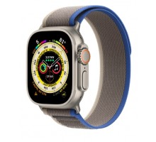 Умные часы Apple Watch Ultra 49 мм Titanium Case Cellular, титановый/сине-серый Trail Loop M/L
