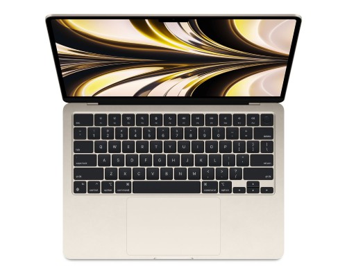 Ноутбук Apple MacBook Air 13 2022 2560x1664, Apple M2, RAM 8 ГБ, SSD 256 ГБ, Apple graphics 8-core, macOS, MLY13/A, сияющая звезда, английская раскладка