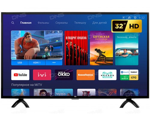 Телевизор Xiaomi Mi TV 4A 32 T2 31.5" (2019), черный