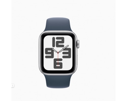 Умные часы Apple Watch Series SE Gen 2 (2023) 44mm Silver Aluminum Case with Storm Blue Sport Band