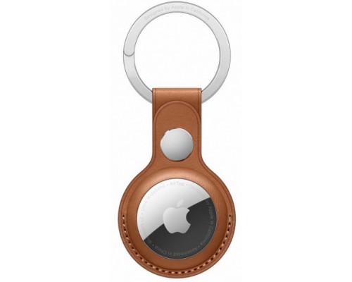 Брелок для Apple AirTag с кольцом для ключей, кожа, «коричневый» Brown