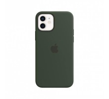 Чехол Silicone Case with для iPhone 12 / 12 Pro Кипрский Зеленый