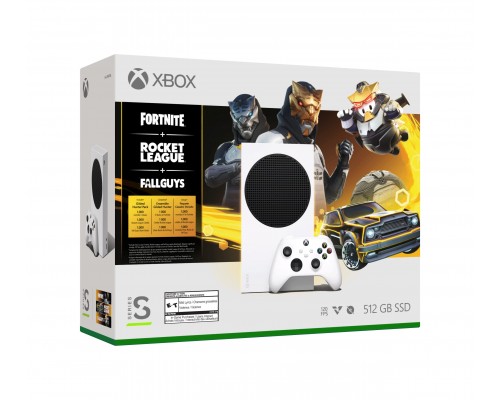 Игровая приставка Microsoft Xbox Series S 512ГБ SSD Gilded Hunter Bundle Белый/черный (EU)
