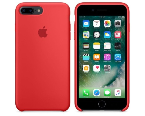Силиконовая Накладка Для Apple Iphone 8 Plus Red