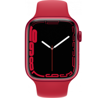 Умные часы Apple Watch Series 7 45mm Aluminum Case with Sport Band (Цвет: Red)
