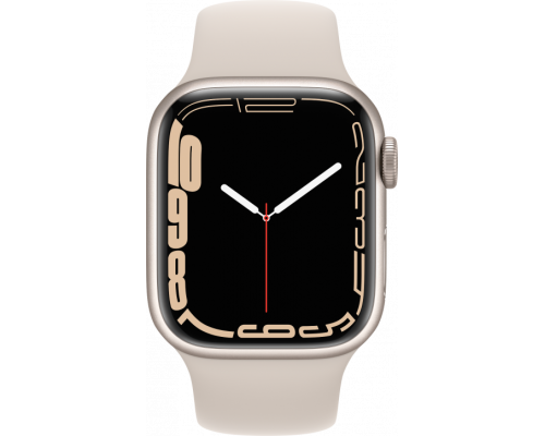 Умные часы Apple Watch Series 7 41mm Aluminum Case with Sport Band (Цвет: сияющая звезда)