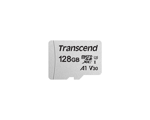 Карта памяти Transcend microSDXC 128 ГБ Class 10, V30, A1, UHS Class 3, R/W 100/40 МБ/с