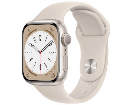 Умные часы Apple Watch Series 8 45 мм Aluminium Case, starlight Sport Band
