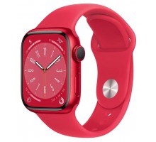 Умные часы Apple Watch Series 8 41 мм Aluminium Case, (PRODUCT)RED Sport Band