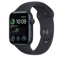 Умные часы Apple Watch Series SE Gen 2 44 мм Aluminium Case, midnight Sport Band, размер браслета M/L