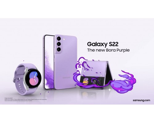 Смартфон Samsung Galaxy S22 (SM-S901E/DS) 8/128 ГБ, фиолетовый