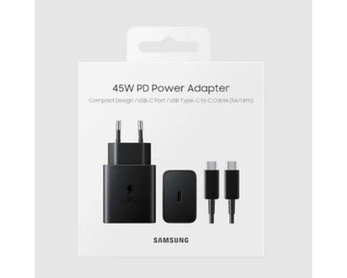 Сетевое зарядное устройство Samsung PD Adapter   EP-TA845 , 45 Вт, черный