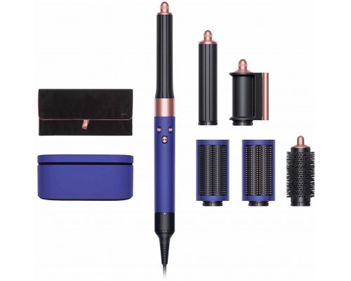 Стайлер Dyson Airwrap Complete Long HS05 (Vinca blue Rosé) с дорожным чехлом, кейсом и расческами для длинных волос 