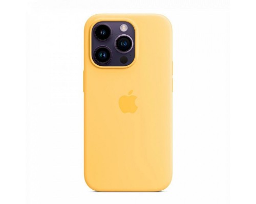 Оригинальный чехол iPhone 14 Pro Silicone Case with MagSafe Sunglow